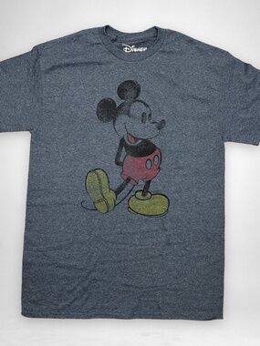 Classic *Mickey Mouse*  Red Shorts • Yellow Shoes Gray T-Shirt ~ Medium ~ DISNEY